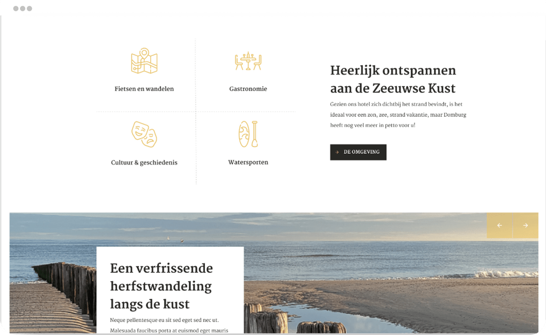 Strandhotel Domburg website