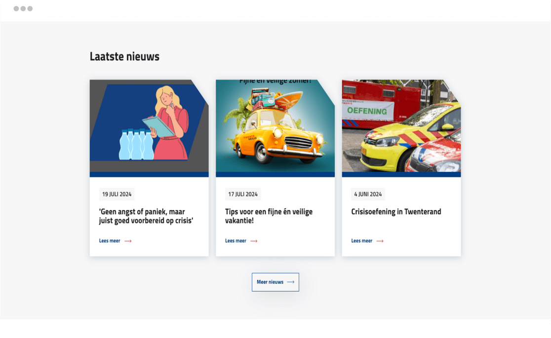 Detail website Veiligheidsregio Twente